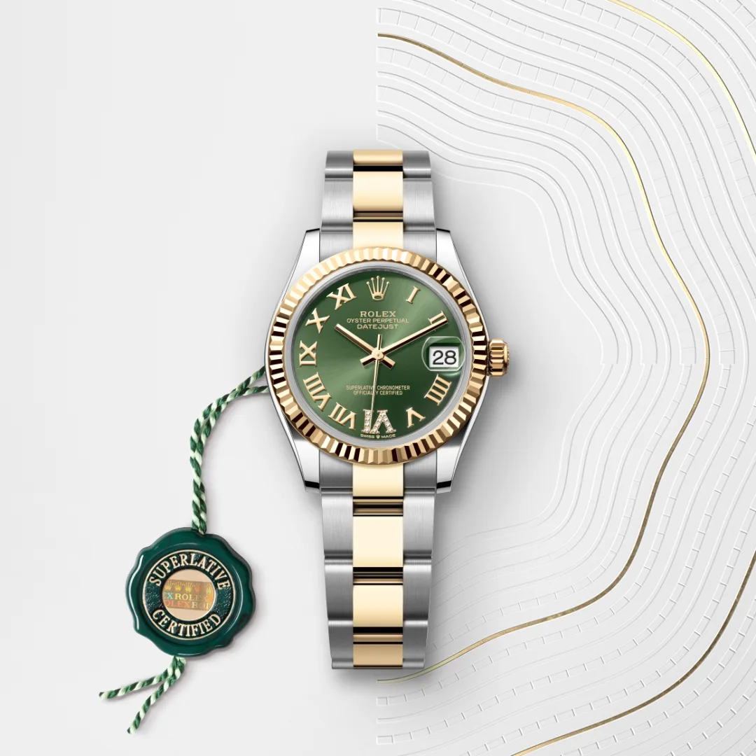 Rolex Datejust 31 en Rolesor jaune – combinaison d’acier Oystersteel et d’or jaune M278273-0015 chez Raynal