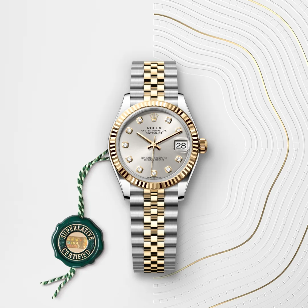 Rolex Datejust 31 en Rolesor jaune – combinaison d’acier Oystersteel et d’or jaune M278273-0020 chez Hardy