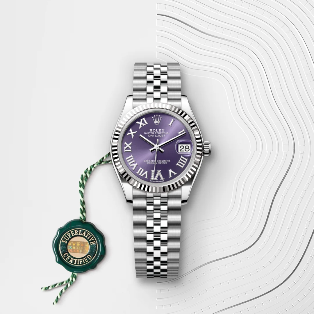 Rolex Datejust 31 en Rolesor gris – combinaison d’acier Oystersteel et d’or gris M278274-0026 chez Raynal