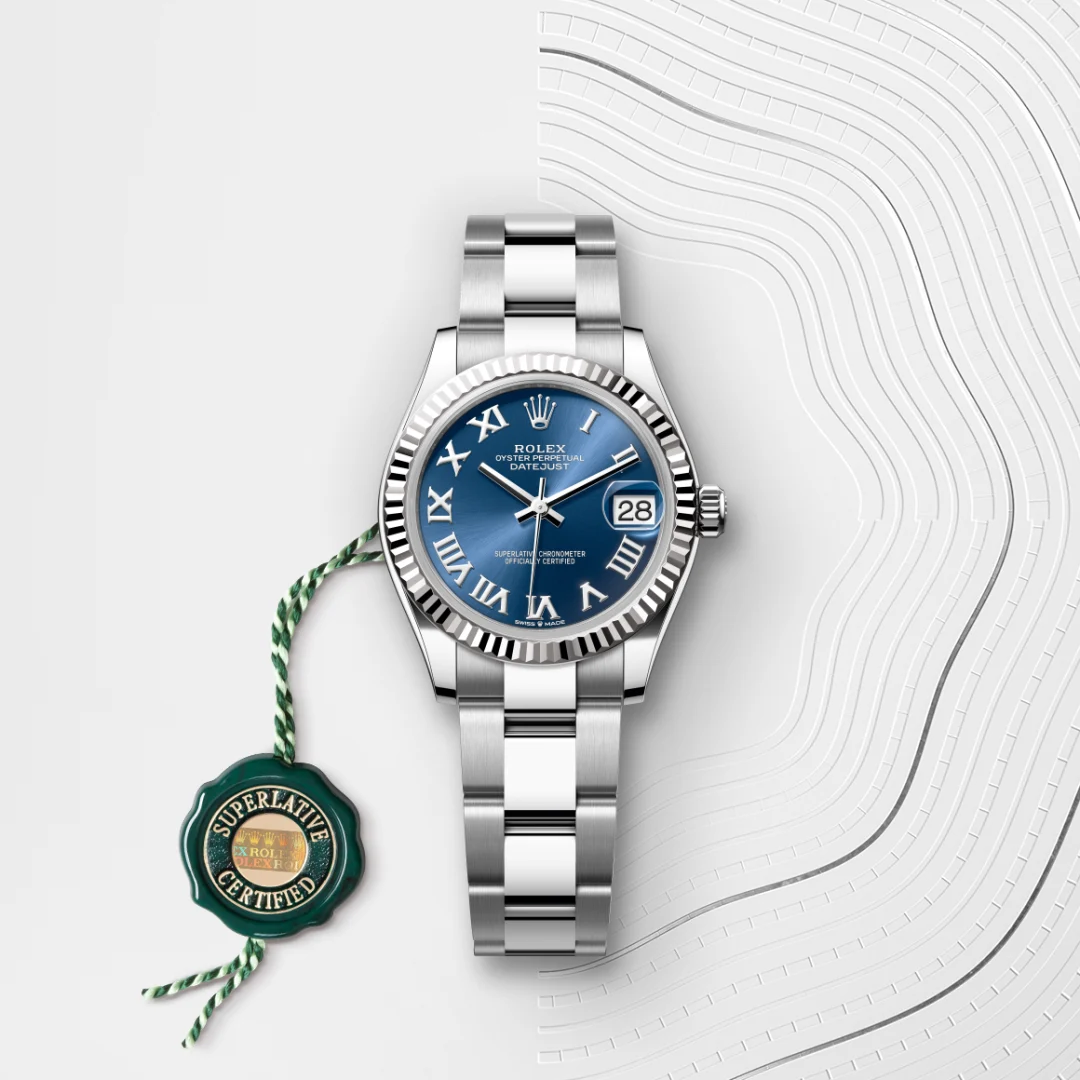 Rolex Datejust 31 en Rolesor gris – combinaison d’acier Oystersteel et d’or gris M278274-0033 chez DOUX Joaillier
