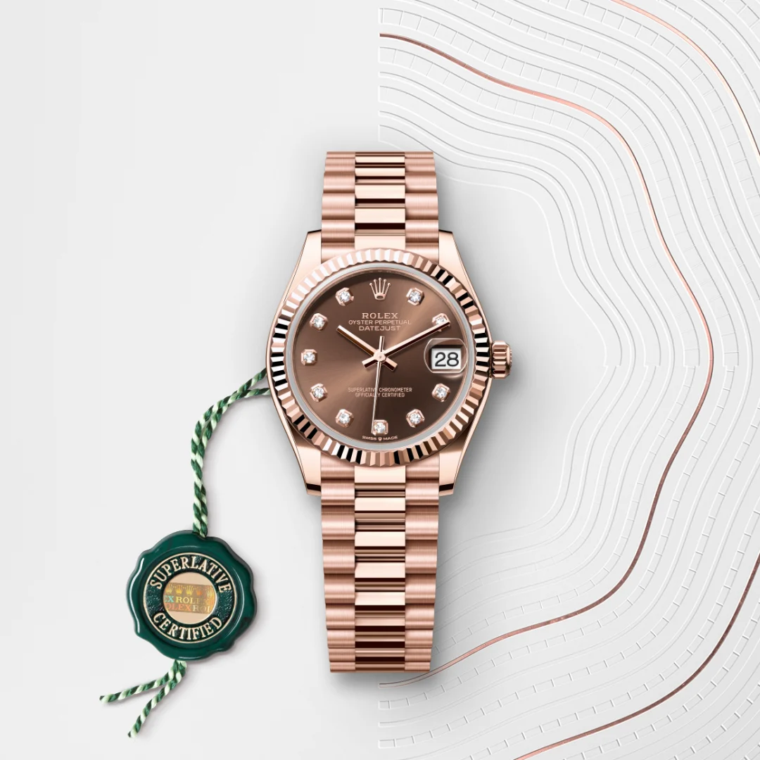 Rolex Datejust 31 en Or Everose 18 ct M278275-0010 chez Bijouterie Mornier