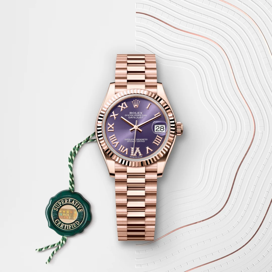 Rolex Datejust 31 en Or Everose 18 ct M278275-0029 chez Raynal