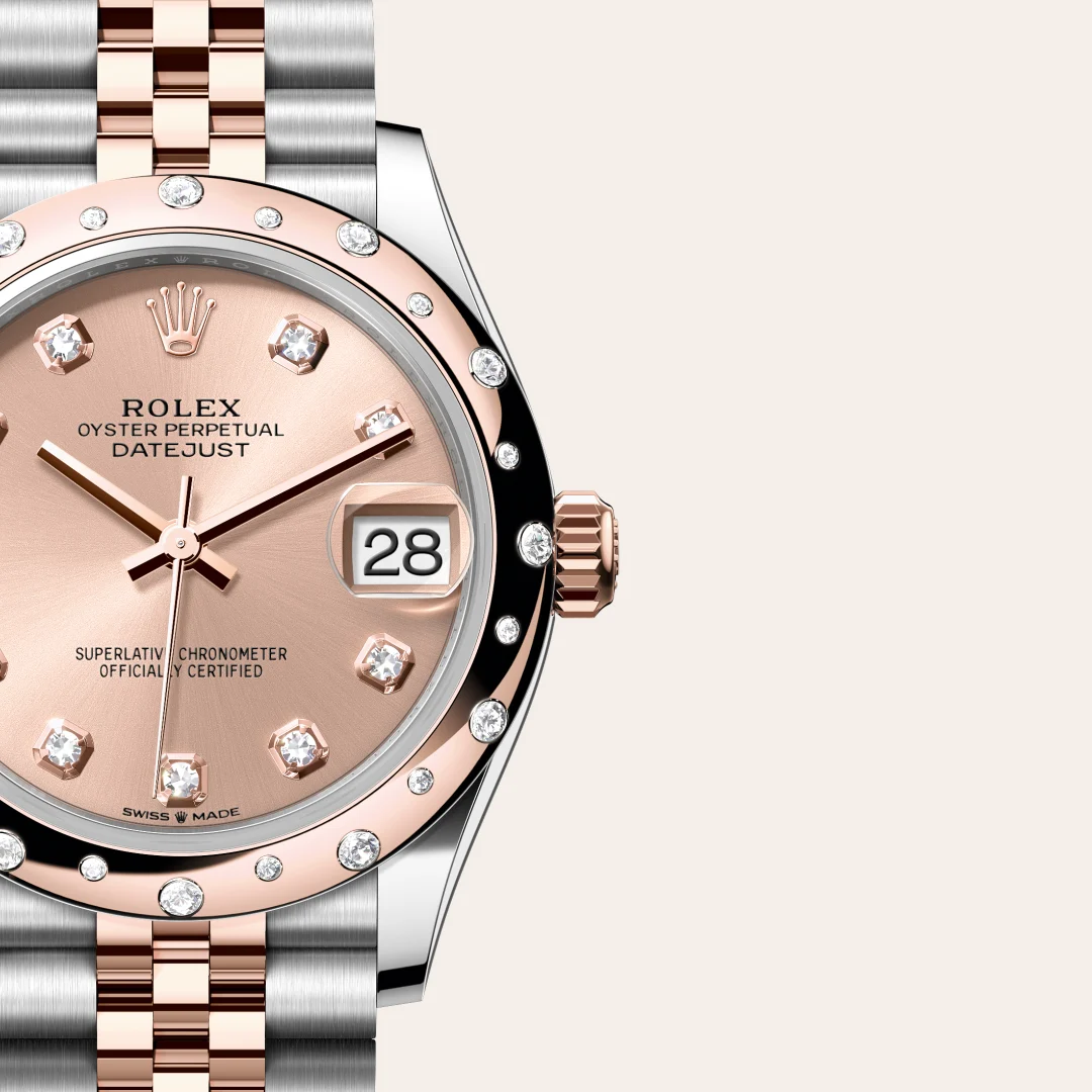 Rolex Datejust 31 in Everose Rolesor - combination of Oystersteel and Everose gold M278341RBR-0024 at Shemer Jewellers