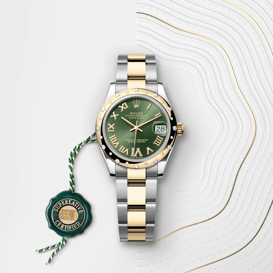 Rolex Datejust 31 en Rolesor jaune – combinaison d’acier Oystersteel et d’or jaune M278343RBR-0015 chez Bijouterie Mornier
