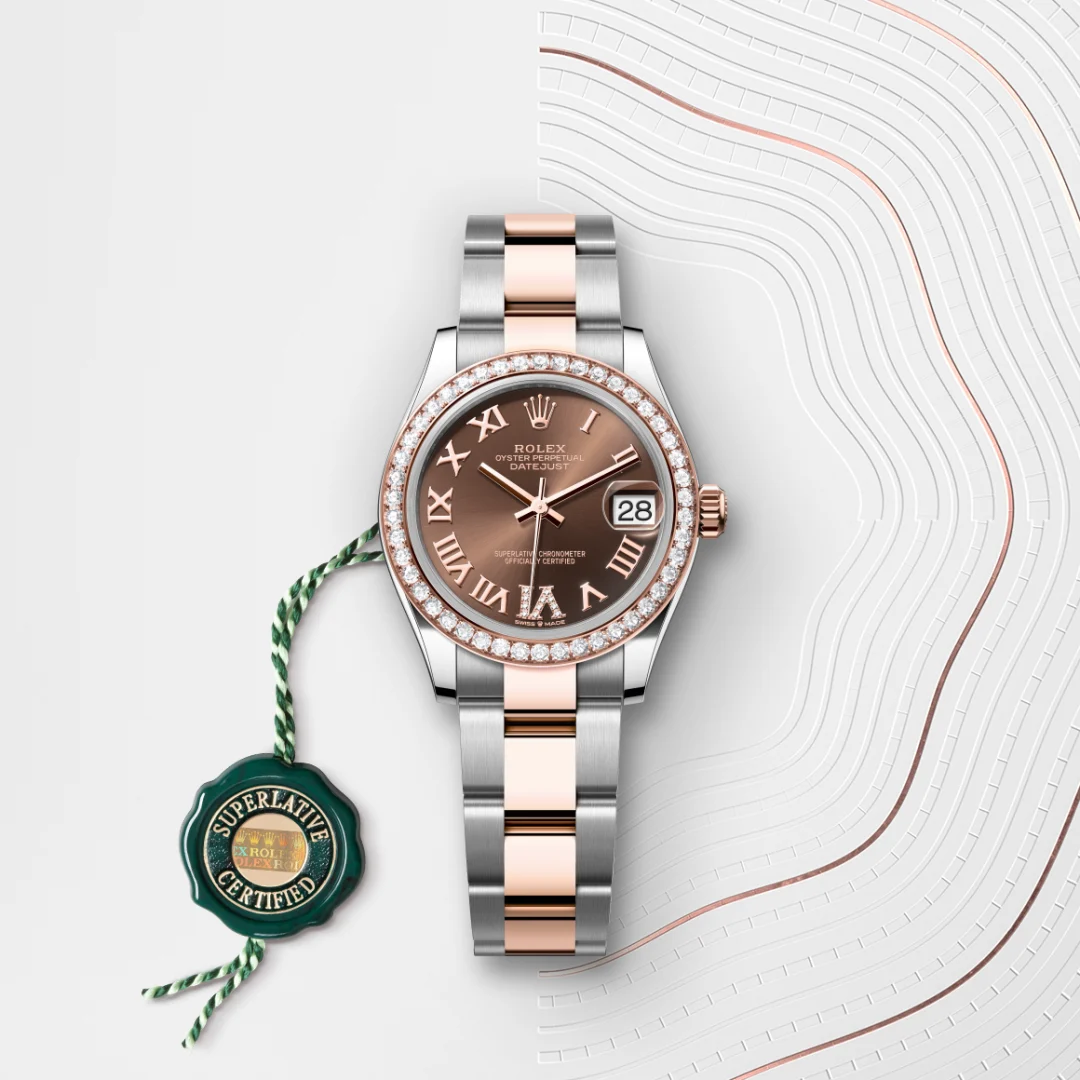 Rolex Datejust 31 en Rolesor Everose – combinaison d’acier Oystersteel et d’or Everose M278381RBR-0005 chez Maison Prieur