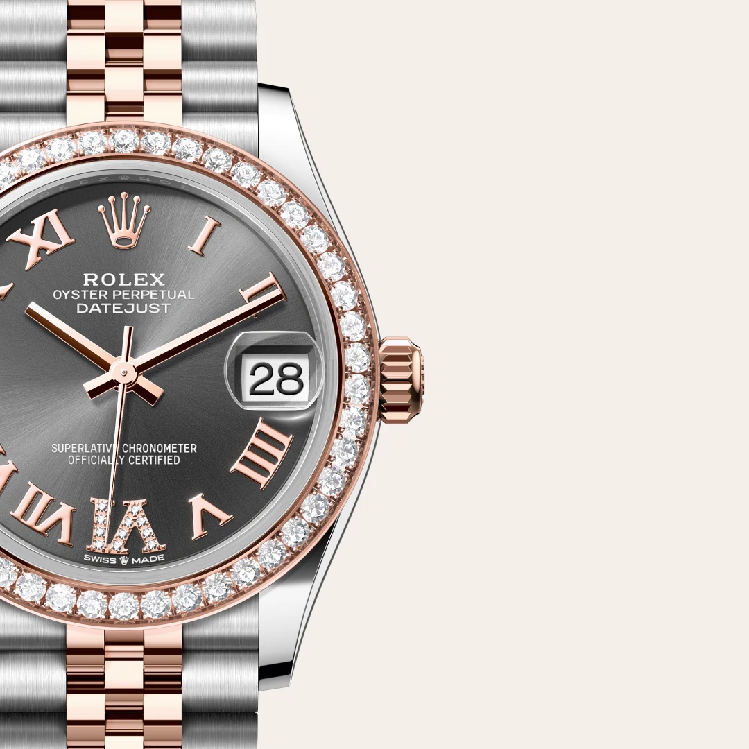 Rolex Datejust 31 en Rolesor Everose – combinaison d’acier Oystersteel et d’or Everose M278381RBR-0030 chez Boutique Rolex Genève