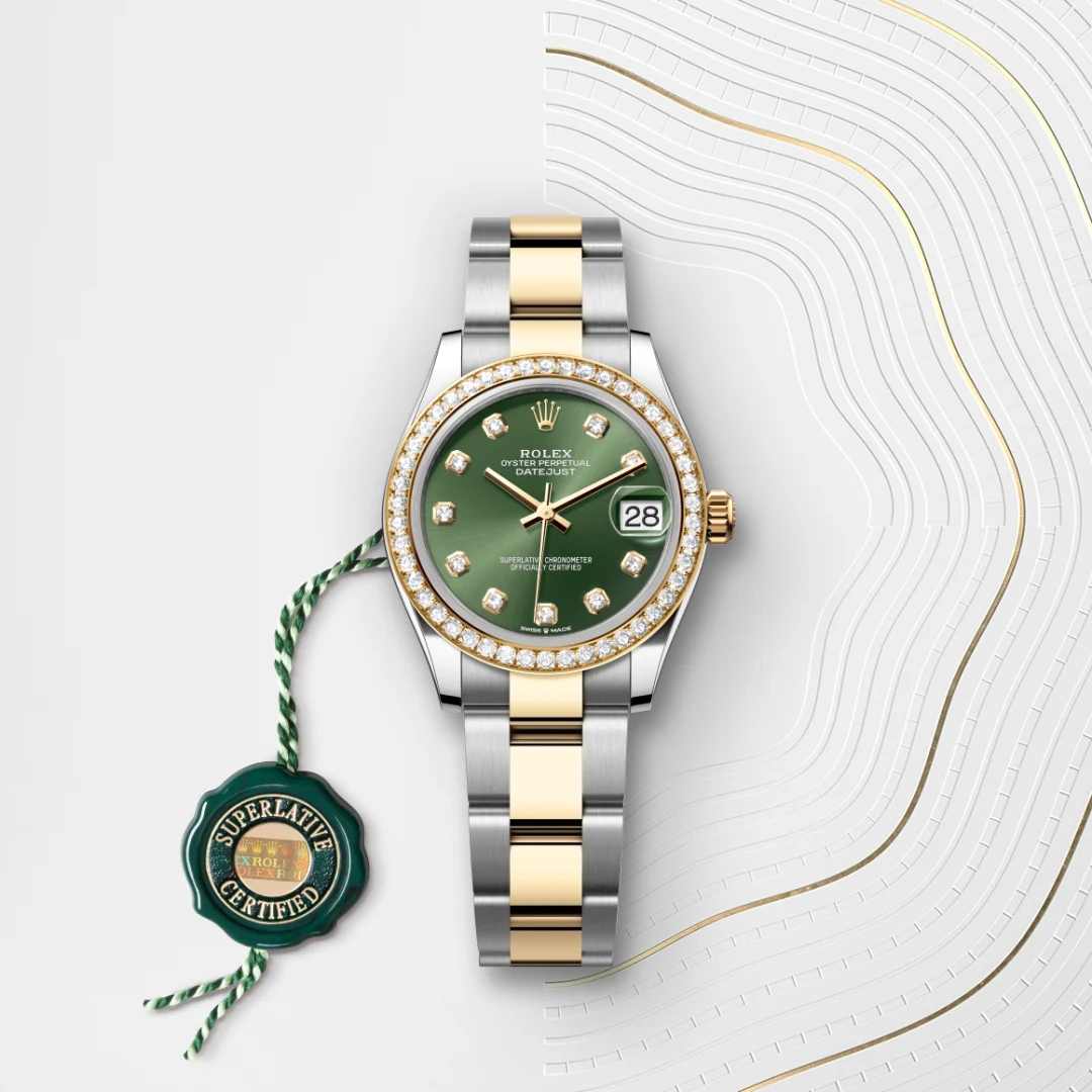 Rolex Datejust 31 en Rolesor jaune – combinaison d’acier Oystersteel et d’or jaune M278383RBR-0029 chez Dubail