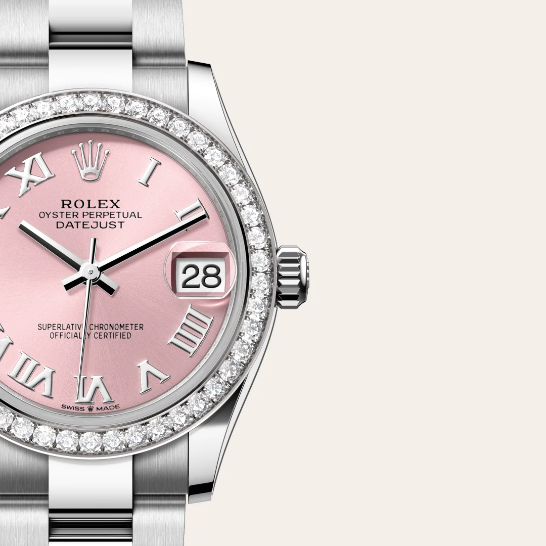Rolex Datejust 31 en Rolesor gris – combinaison d’acier Oystersteel et d’or gris M278384RBR-0023 chez Boutique Rolex Genève