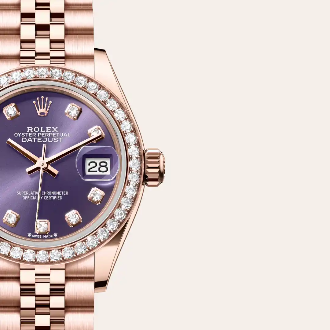Rolex Lady-Datejust in 18 ct Everose gold M279135RBR-0011 at Boutique Rolex Genève
