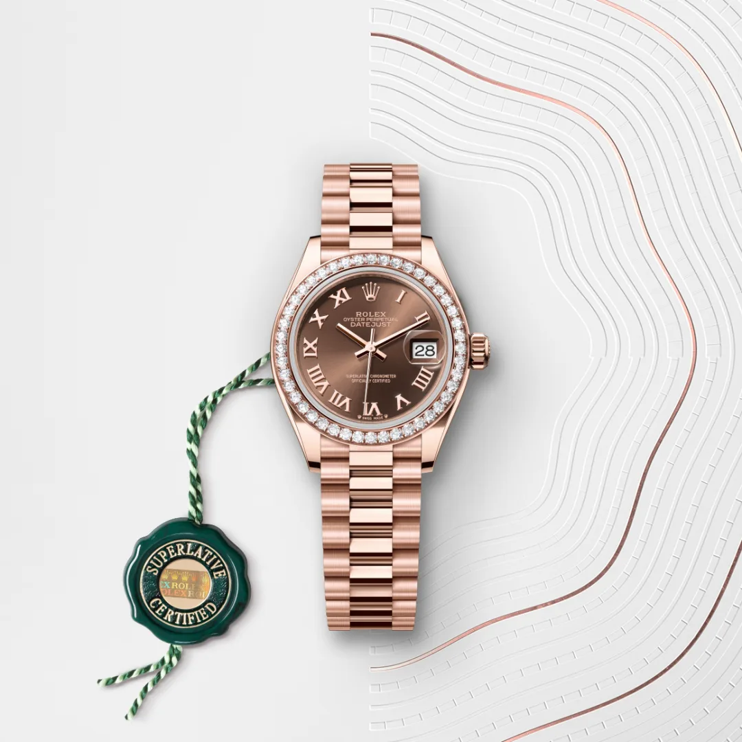 Rolex Lady-Datejust en Or Everose 18 ct M279135RBR-0016 chez Maison Prieur