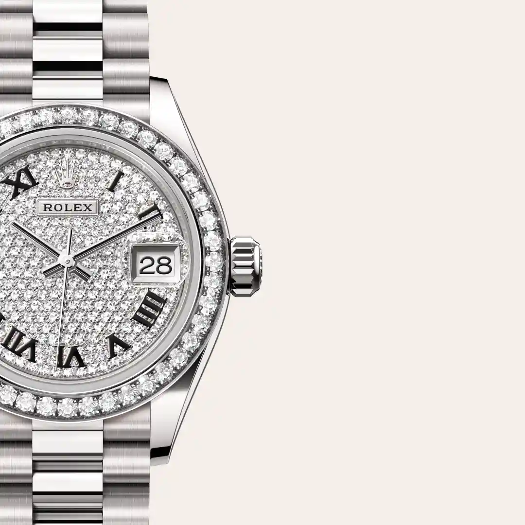 Rolex Lady-Datejust in 18 ct white gold M279139RBR-0014 at Boutique Rolex Genève