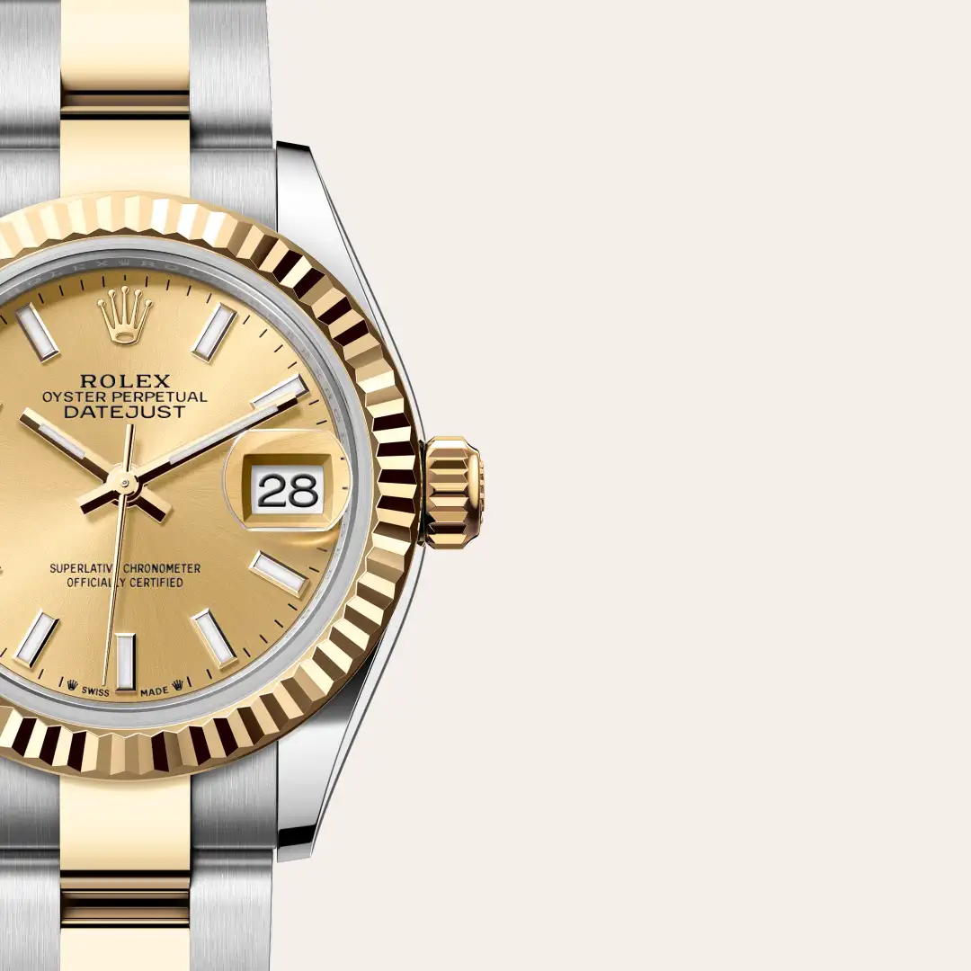 Rolex Lady-Datejust in Yellow Rolesor - combination of Oystersteel and yellow gold M279173-0002 at Boutique Rolex Genève