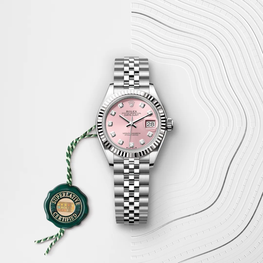 Rolex Lady-Datejust en Rolesor gris – combinaison d’acier Oystersteel et d’or gris M279174-0003 chez Bijouterie Mornier
