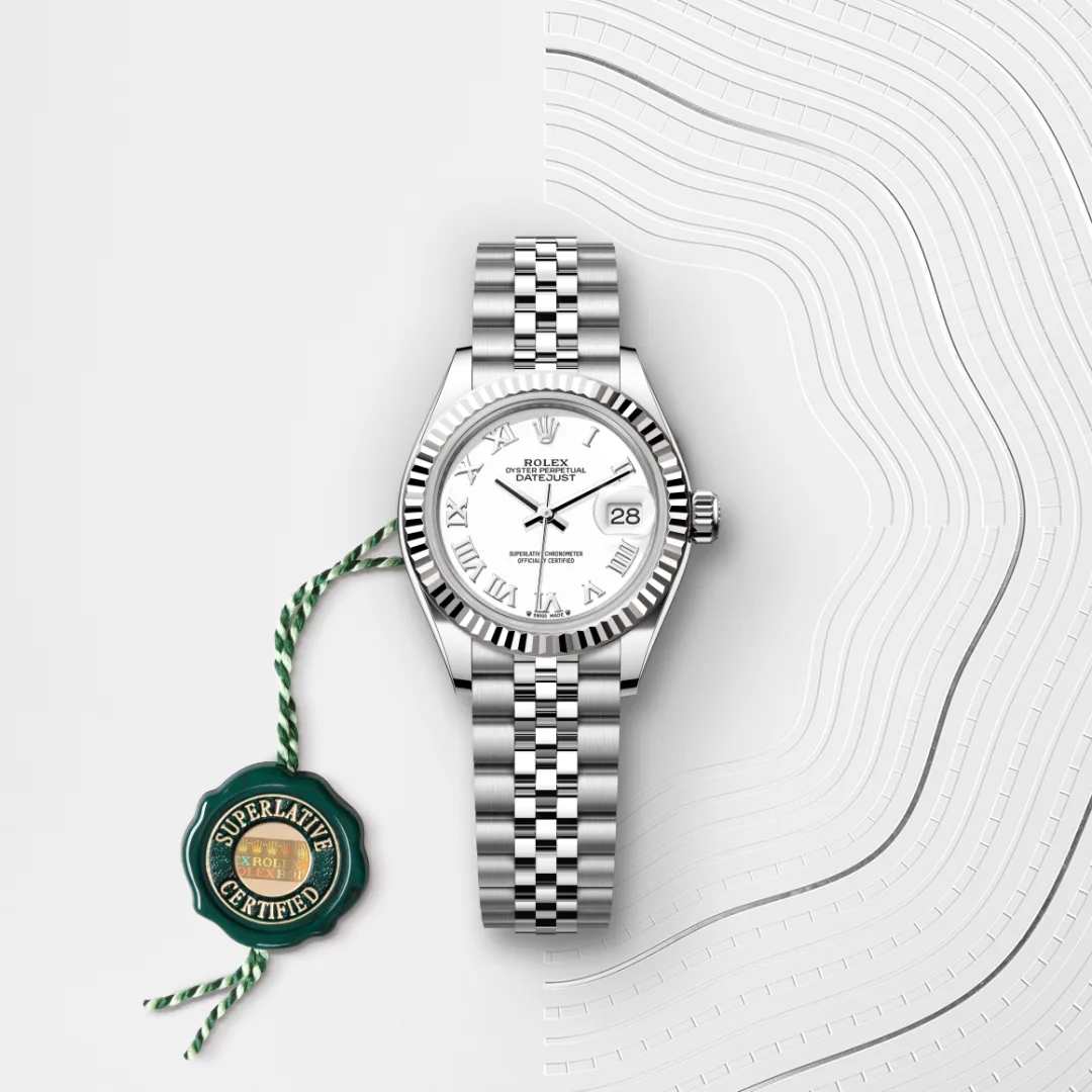 Rolex Lady-Datejust en Rolesor gris – combinaison d’acier Oystersteel et d’or gris M279174-0019 chez Maison Prieur