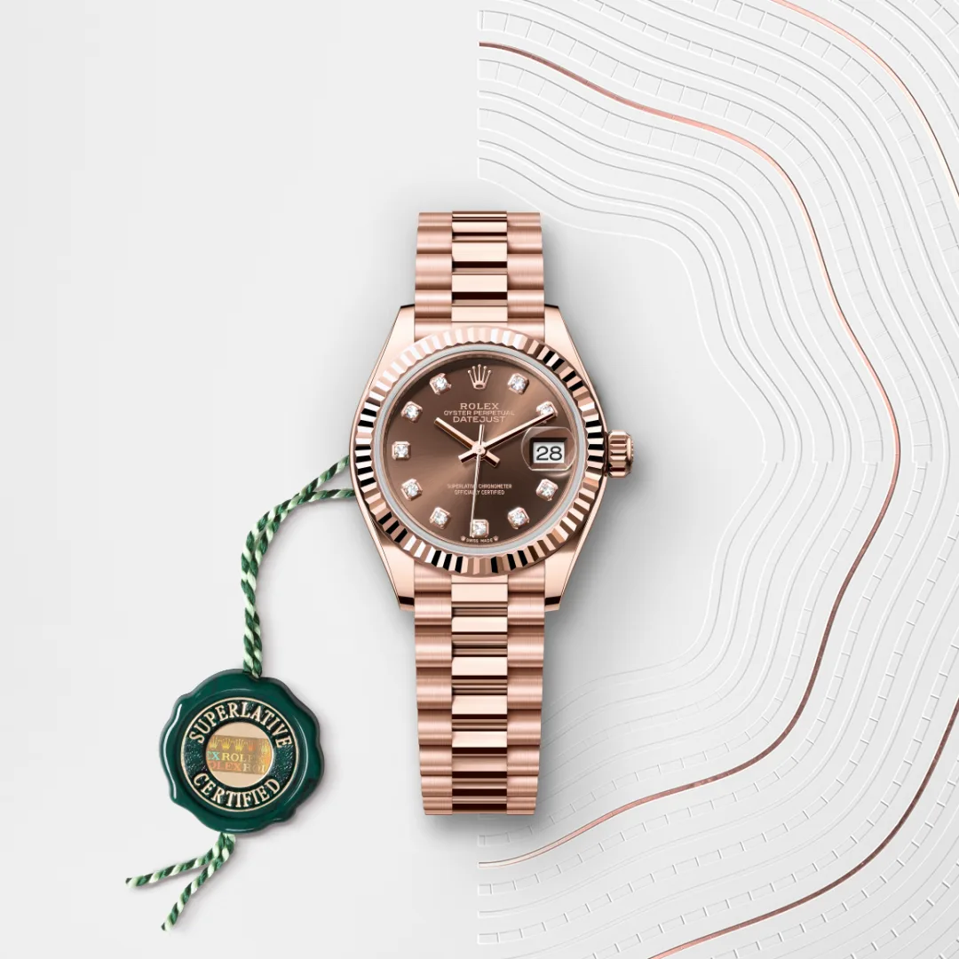 Rolex Lady-Datejust en Or Everose 18 ct M279175-0016 chez Bijouterie Mornier