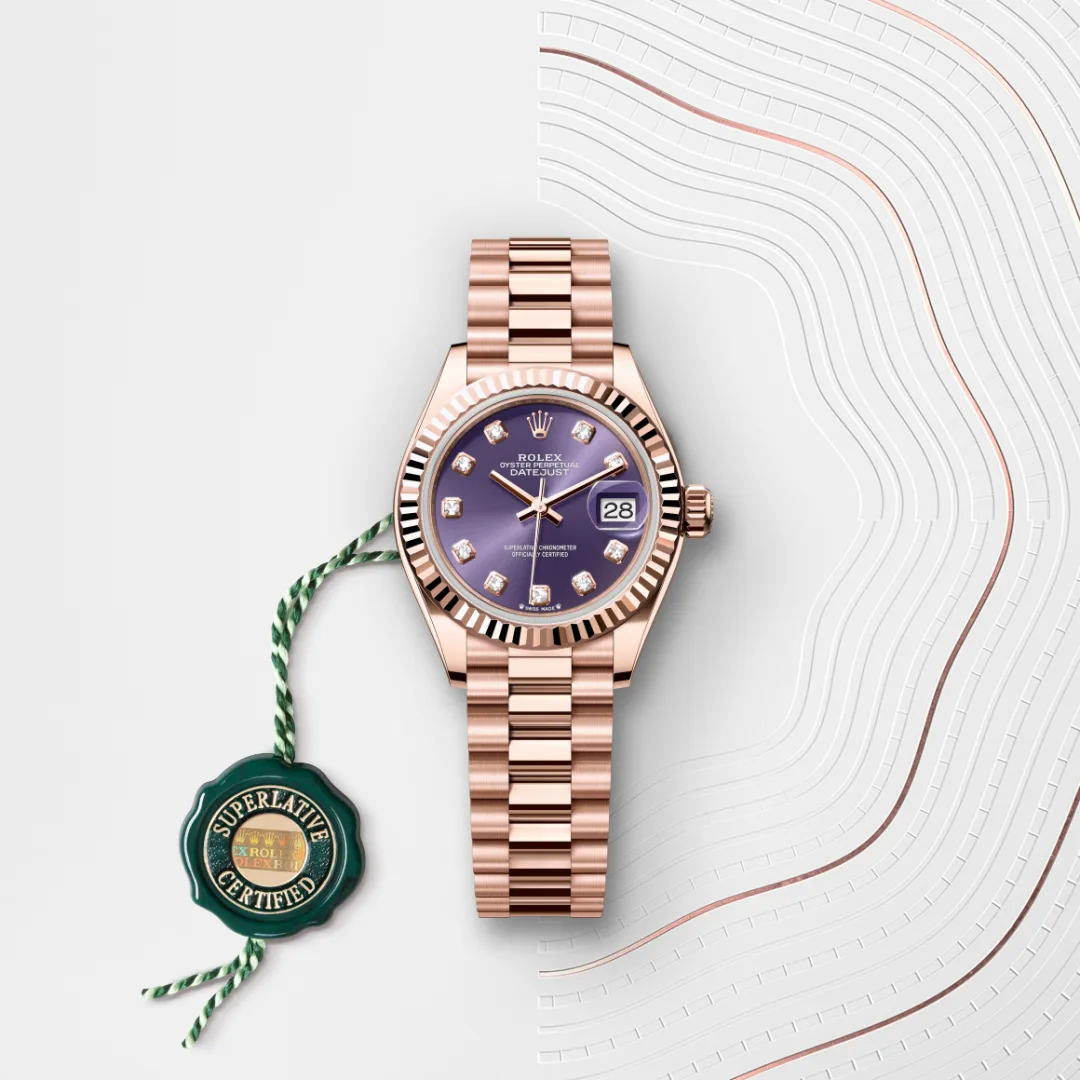 Rolex Lady-Datejust en Or Everose 18 ct M279175-0019 chez Bijouterie Mornier