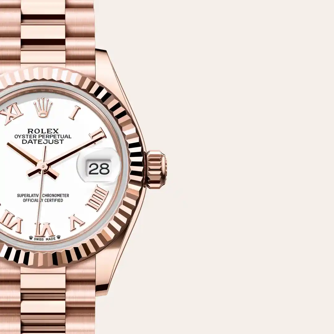 Rolex Lady-Datejust in 18 ct Everose gold M279175-0021 at Van Deijl