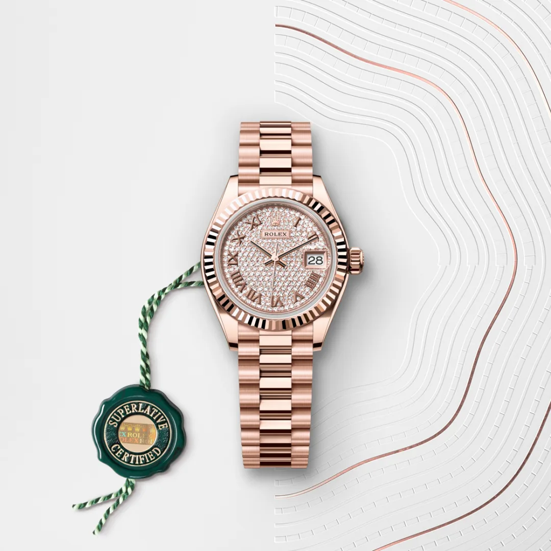 Rolex Lady-Datejust en Or Everose 18 ct M279175-0023 chez Raynal