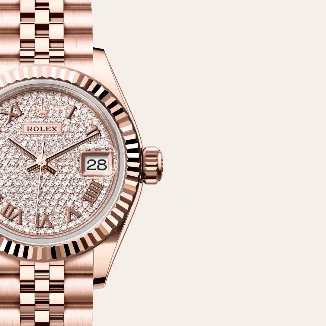 Rolex Lady-Datejust in 18 ct Everose gold M279175-0024 at Boutique Rolex Genève