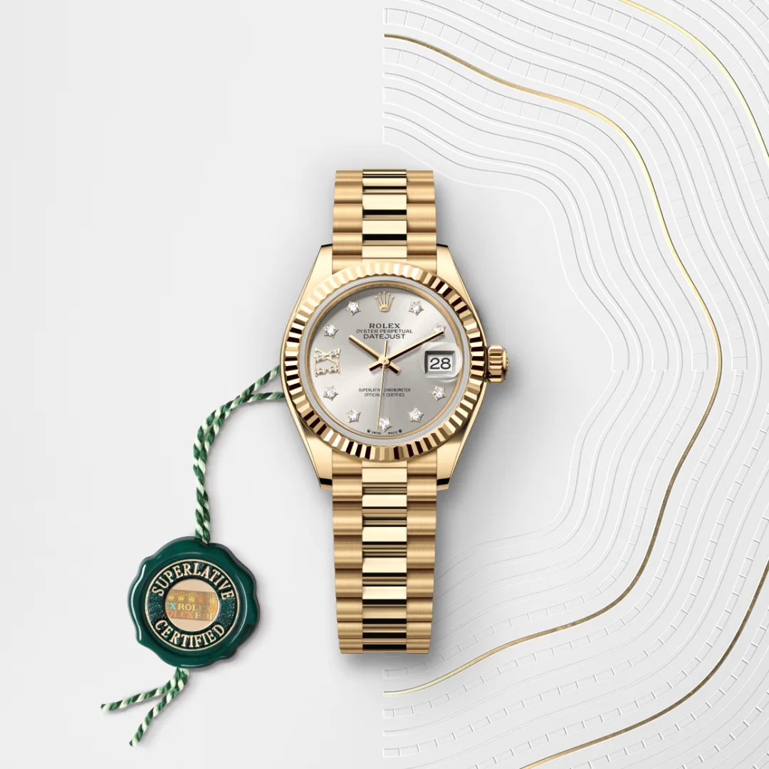 Rolex Lady-Datejust en Or jaune 18 ct M279178-0002 chez Dubail