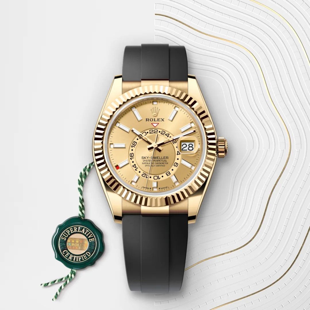 Rolex Sky-Dweller in 18 ct yellow gold M336238-0001 at Lassaussois