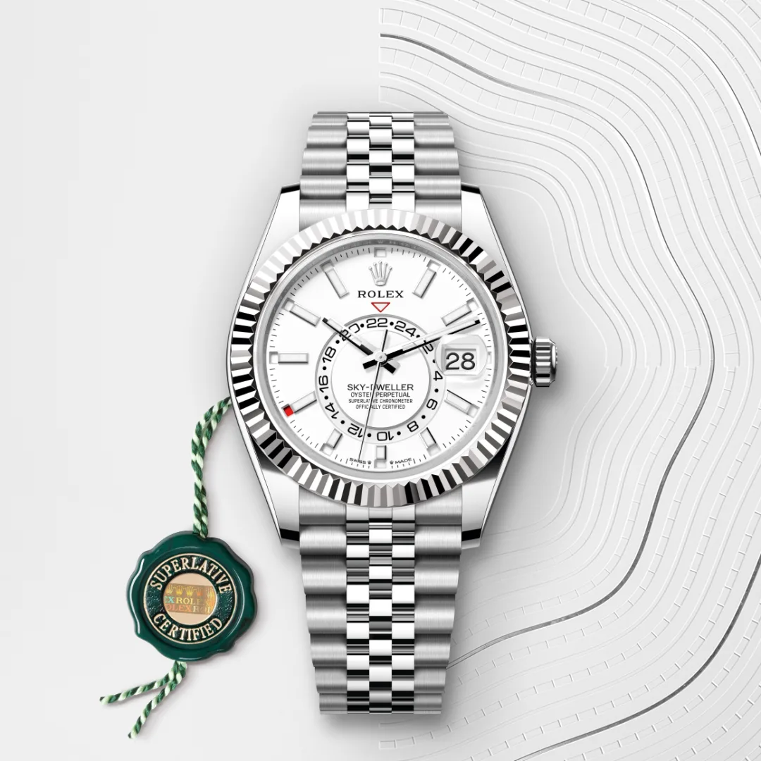 Rolex Sky-Dweller in White Rolesor - combination of Oystersteel and white gold M336934-0004 at Ferret