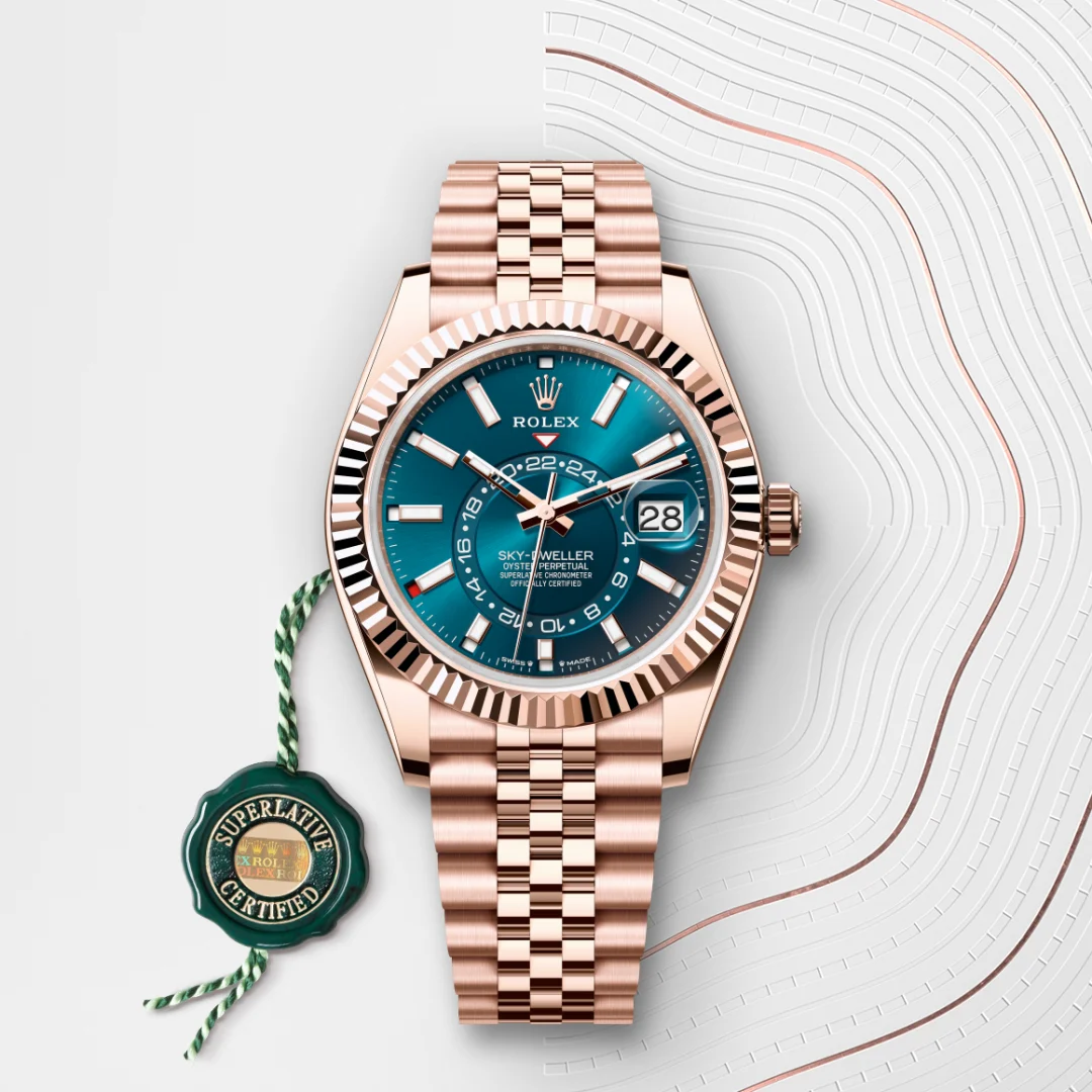 Rolex Sky-Dweller en Or Everose 18 ct M336935-0005 chez Veron Roques