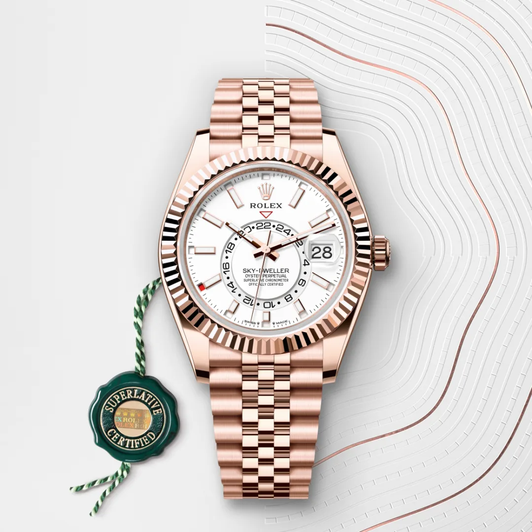 Rolex Sky-Dweller en Or Everose 18 ct M336935-0007 chez Ferret
