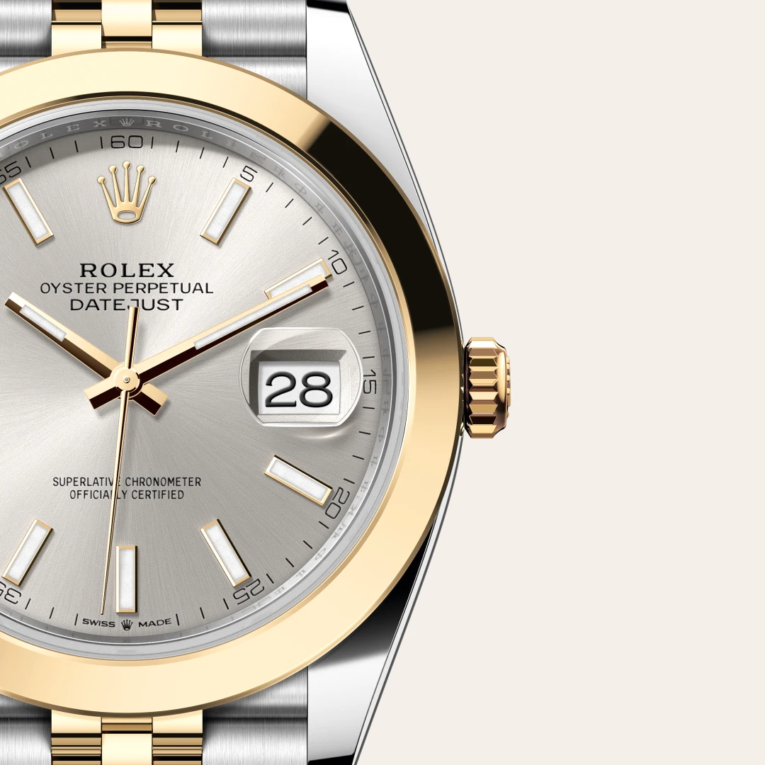 Rolex Datejust 41 en Rolesor jaune – combinaison d’acier Oystersteel et d’or jaune M126303-0002 chez Dubail