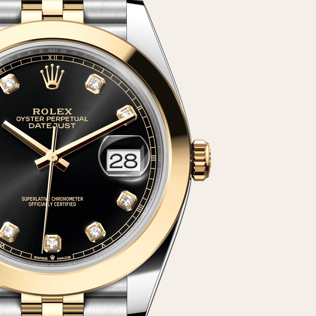 Rolex Datejust 41 en Rolesor jaune – combinaison d’acier Oystersteel et d’or jaune M126303-0006 chez Dubail
