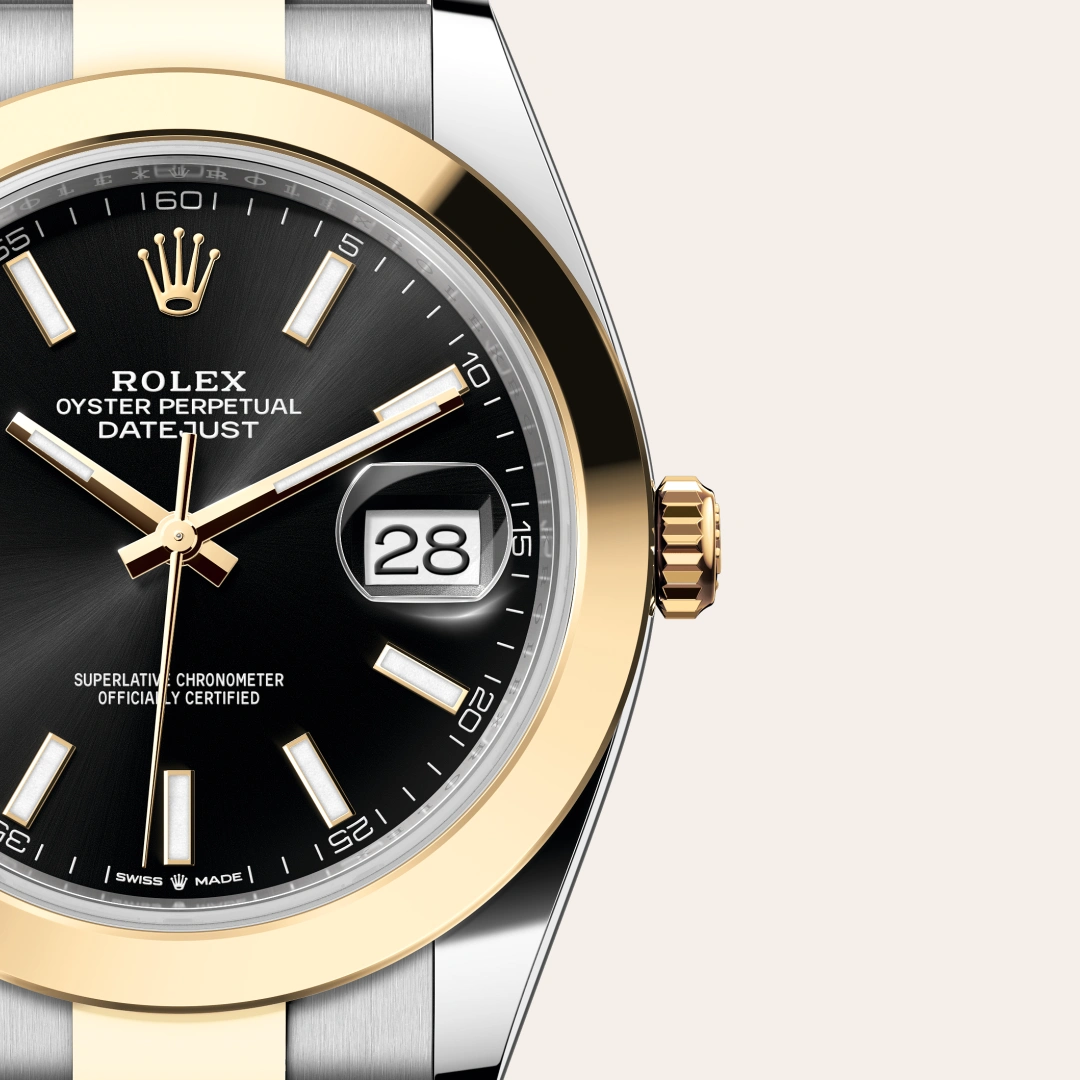 Rolex Datejust 41 en Rolesor jaune – combinaison d’acier Oystersteel et d’or jaune M126303-0013 chez Bijouterie Mornier
