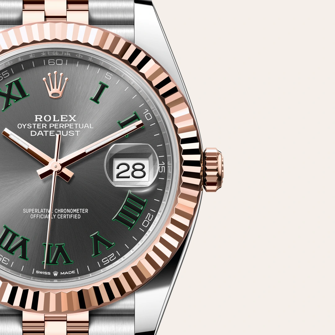 Rolex Datejust 41 en Rolesor Everose – combinaison d’acier Oystersteel et d’or Everose M126331-0016 chez Hardy