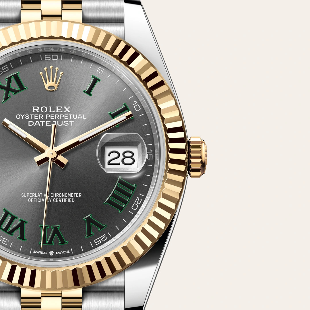 Rolex Datejust 41 en Rolesor jaune – combinaison d’acier Oystersteel et d’or jaune M126333-0020 chez Hardy