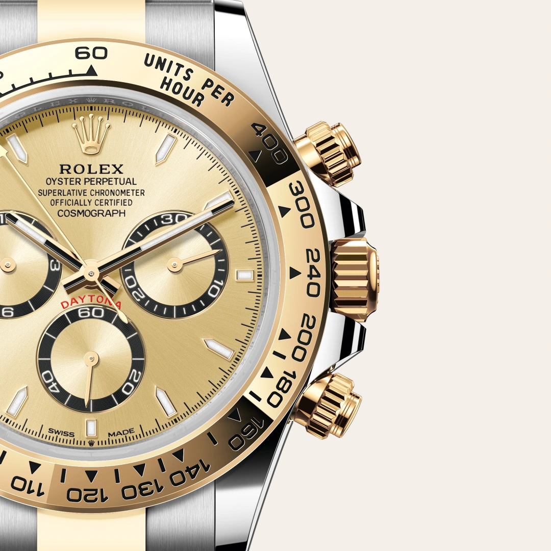 Rolex Cosmograph Daytona en Rolesor jaune – combinaison d’acier Oystersteel et d’or jaune M126503-0004 chez Hardy