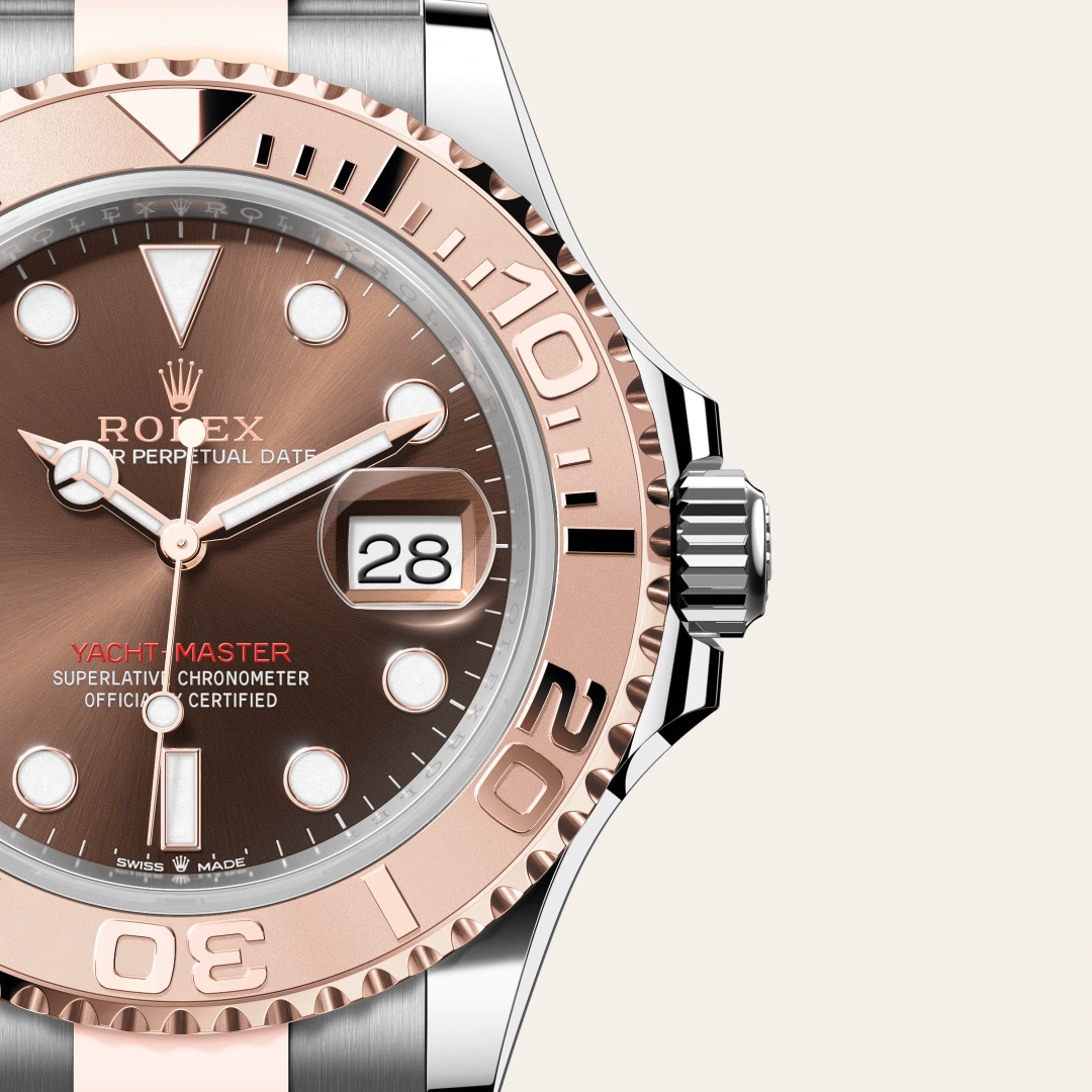Rolex Yacht-Master 40 en Rolesor Everose – combinaison d’acier Oystersteel et d’or Everose M126621-0001 chez Hardy