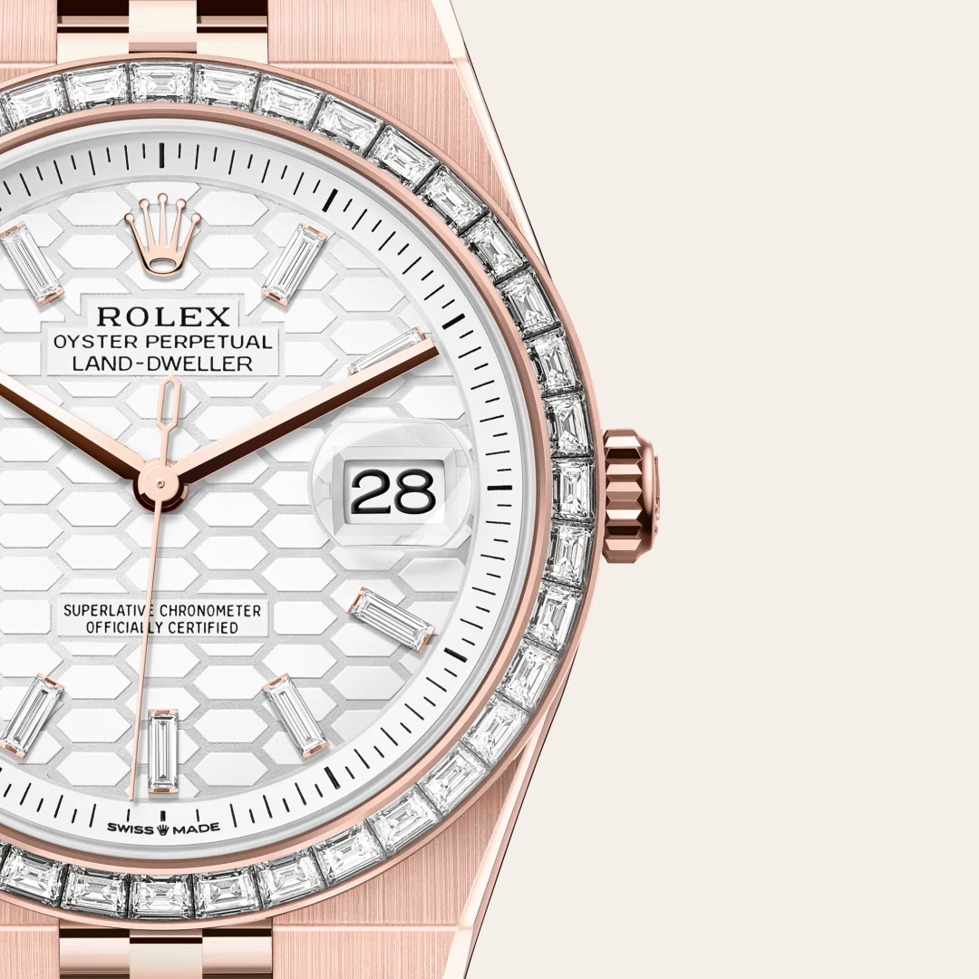Rolex Land-Dweller 40 en Or Everose 18 ct M127385TBR-0003 chez Frayssinet Joaillier