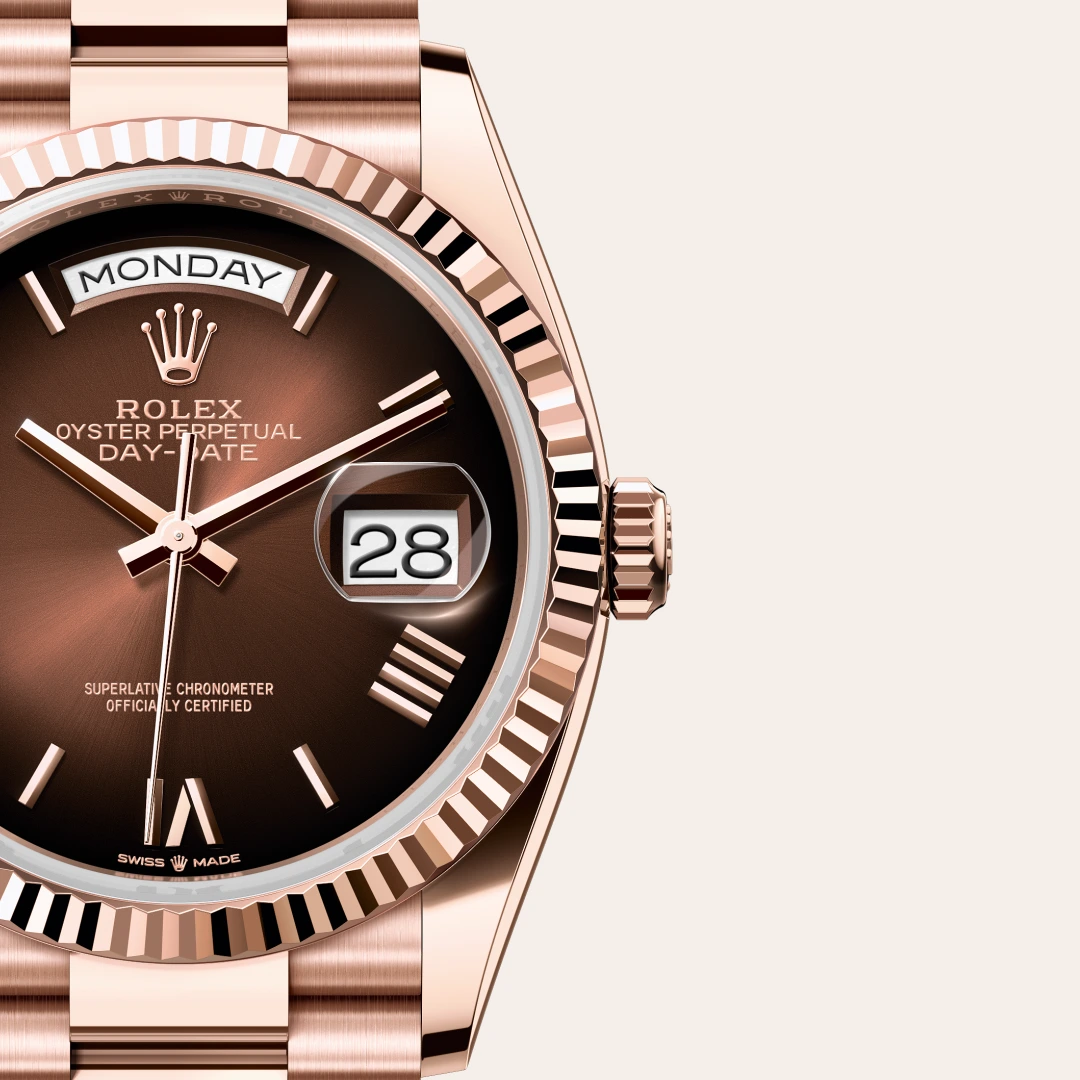 Rolex Day-Date 36 en Or Everose 18 ct M128235-0075 chez Dorise Joaillier