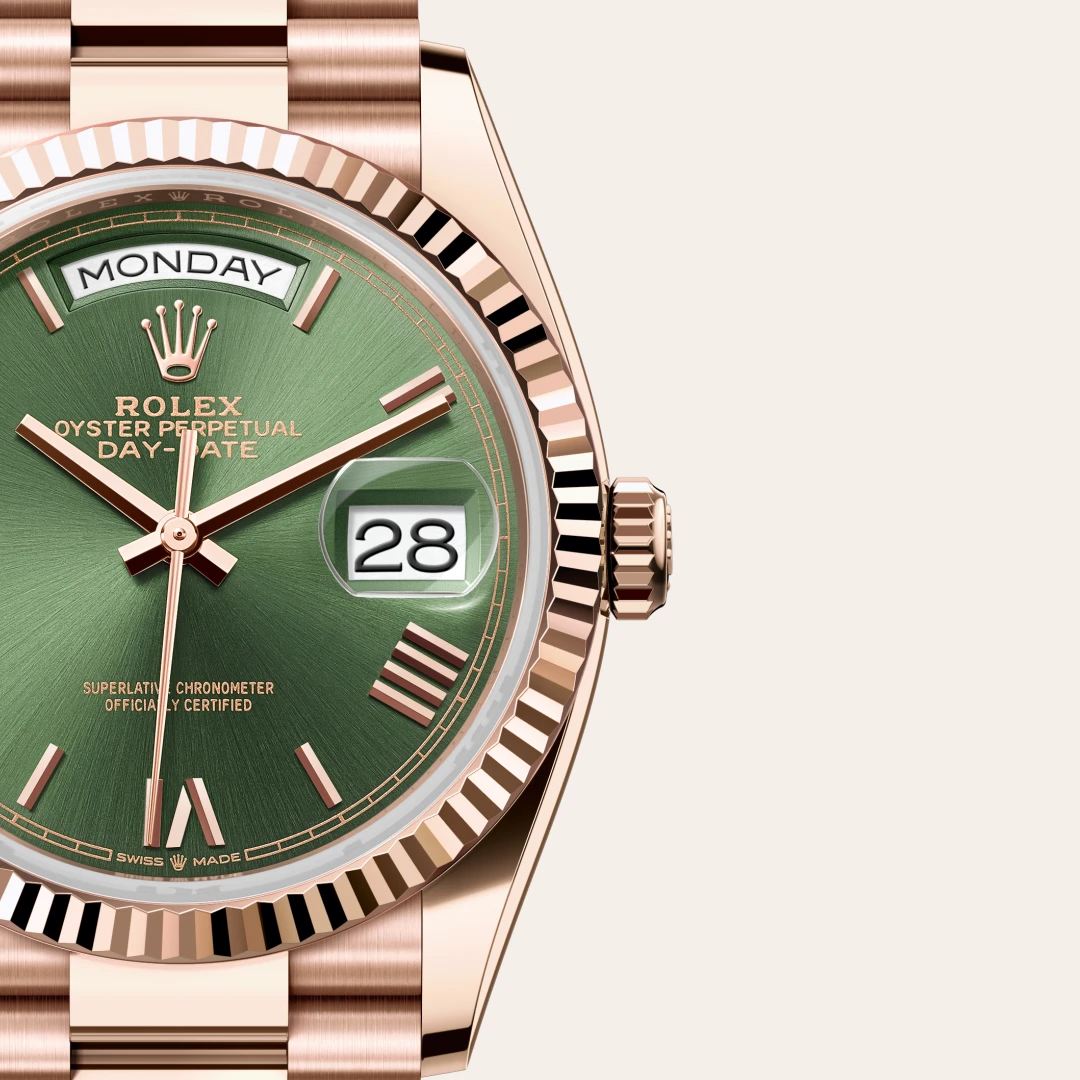 Rolex Day-Date 36 en Or Everose 18 ct M128235-0089 chez Hall of Time