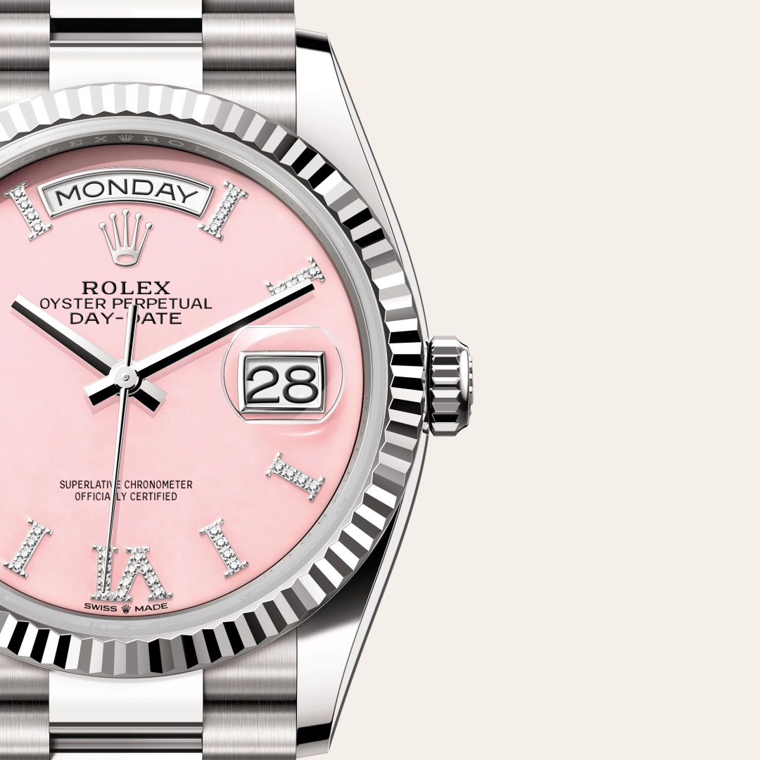 Rolex Day-Date 36 en Or gris 18 ct M128239-0021 chez Veron Roques