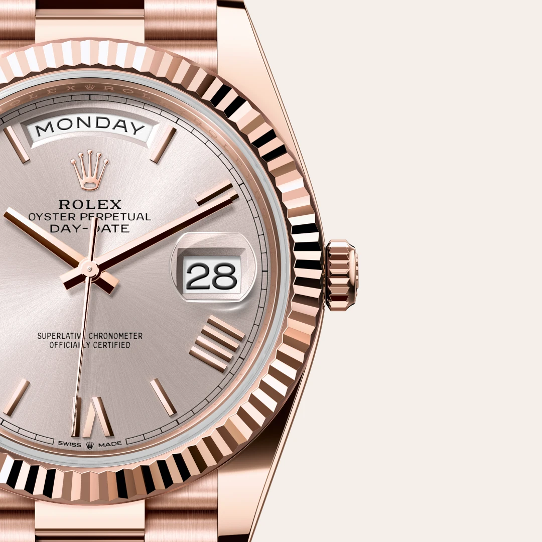Rolex Day-Date 40 en Or Everose 18 ct M228235-0001 chez Dubail