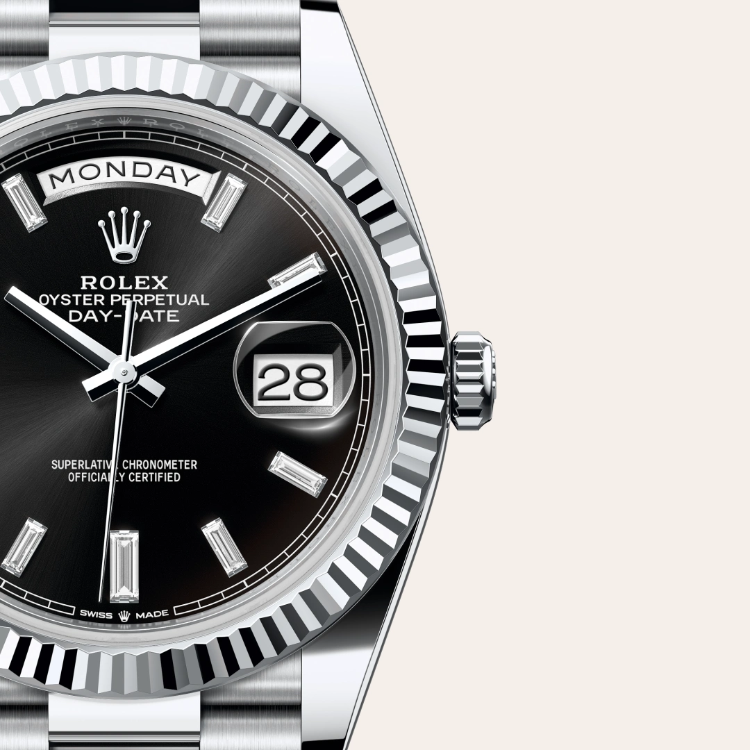 Rolex Day-Date 40 en Platine M228236-0004 chez Lombard Joaillier