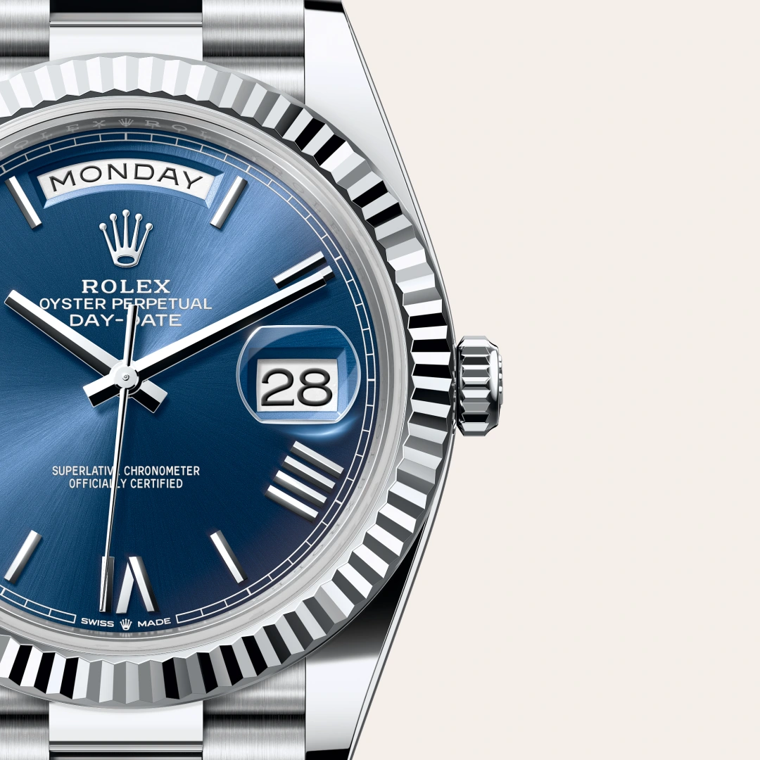 Rolex Day-Date 40 en Platine M228236-0007 chez Lombard Joaillier