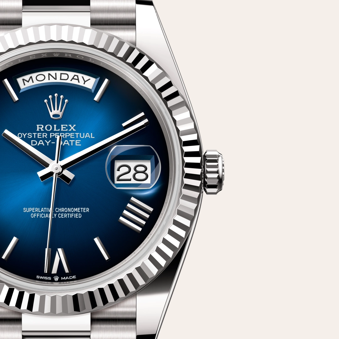 Rolex Day-Date 40 en Or gris 18 ct M228239-0076 chez Lombard Joaillier
