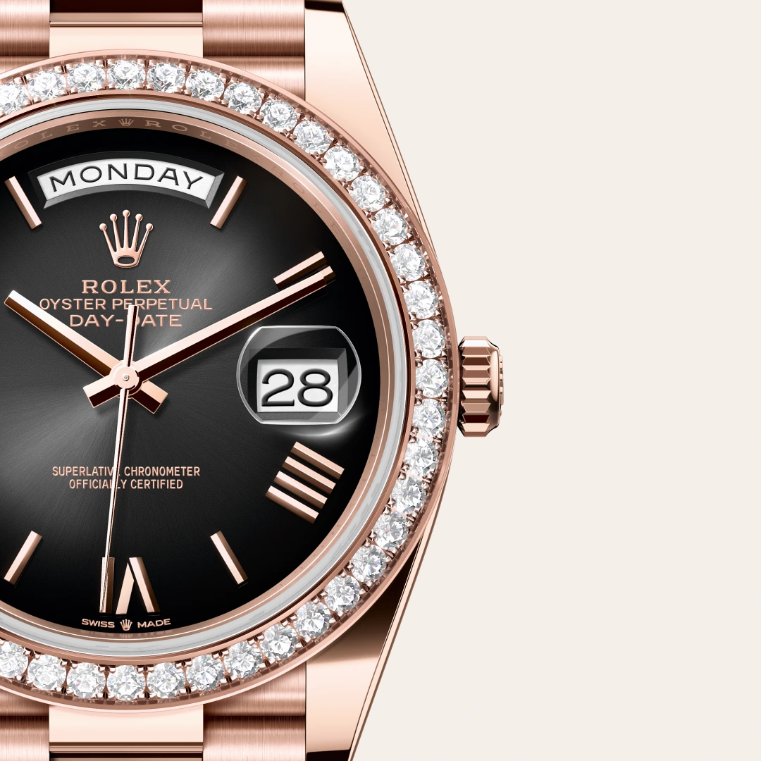 Rolex Day-Date 40 en Or Everose 18 ct M228345RBR-0025 chez Dubail