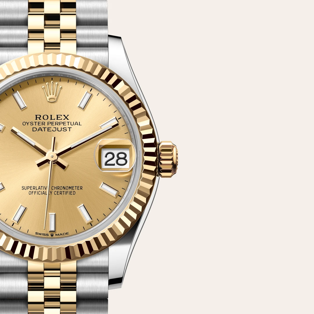 Rolex Datejust 31 en Rolesor jaune – combinaison d’acier Oystersteel et d’or jaune M278273-0014 chez Raynal