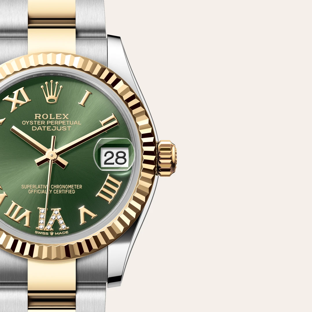 Rolex Datejust 31 en Rolesor jaune – combinaison d’acier Oystersteel et d’or jaune M278273-0015 chez Raynal
