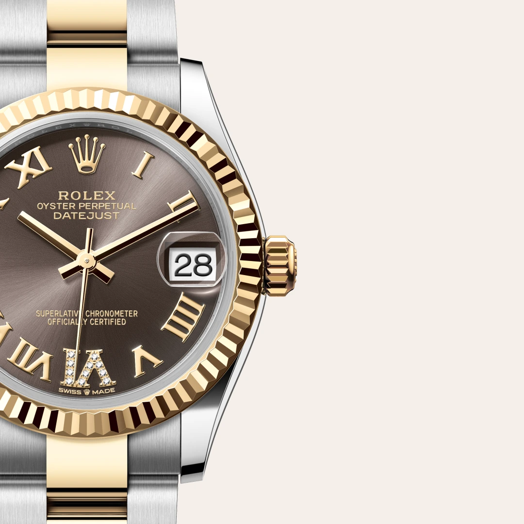 Rolex Datejust 31 en Rolesor jaune – combinaison d’acier Oystersteel et d’or jaune M278273-0017 chez Lassaussois