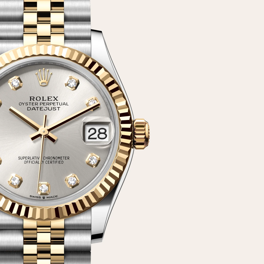 Rolex Datejust 31 en Rolesor jaune – combinaison d’acier Oystersteel et d’or jaune M278273-0020 chez Hardy