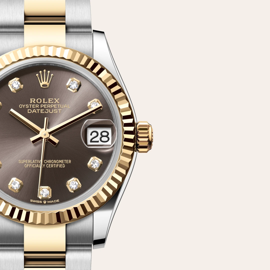 Rolex Datejust 31 en Rolesor jaune – combinaison d’acier Oystersteel et d’or jaune M278273-0021 chez Veron Roques