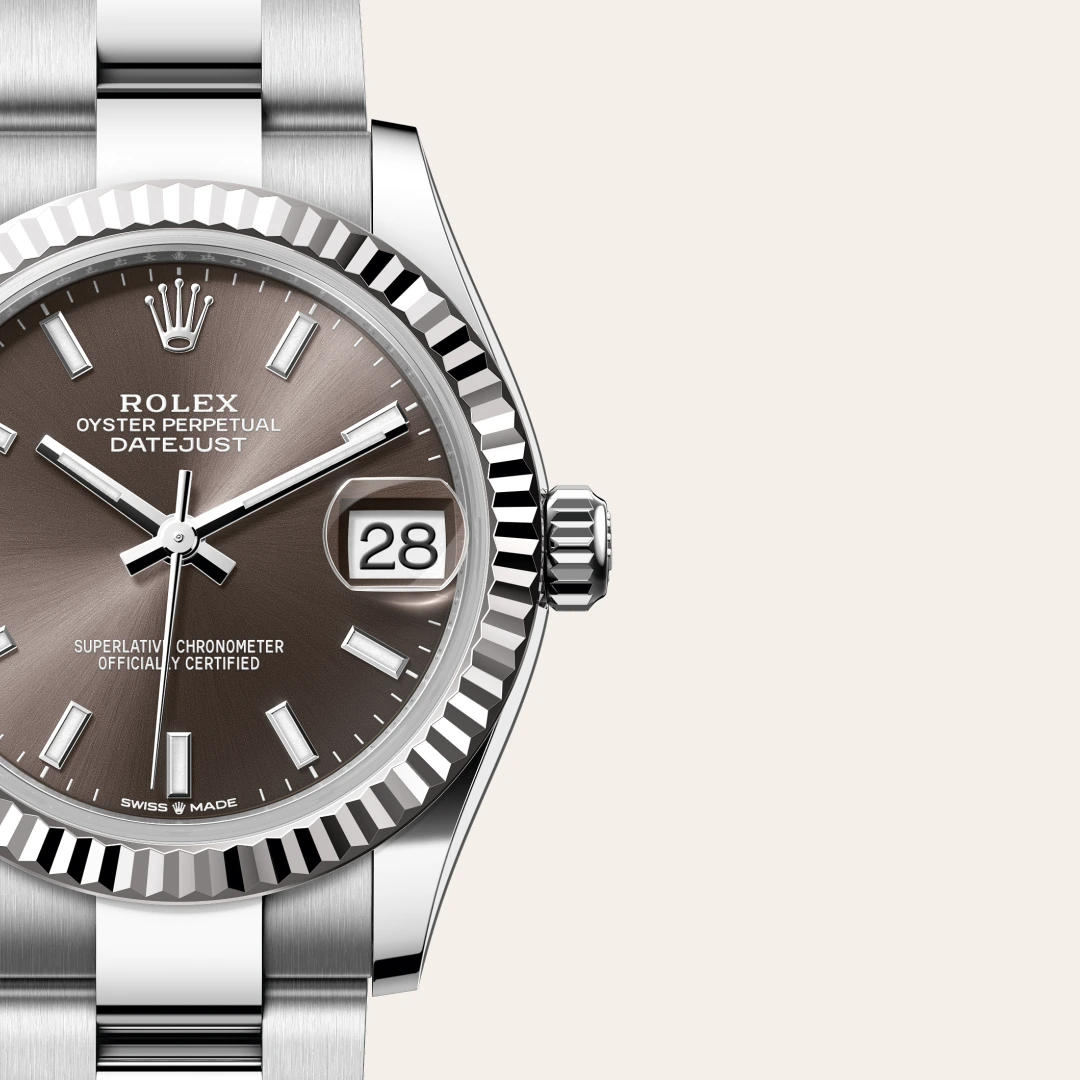 Rolex Datejust 31 en Rolesor gris – combinaison d’acier Oystersteel et d’or gris M278274-0015 chez Frayssinet Joaillier